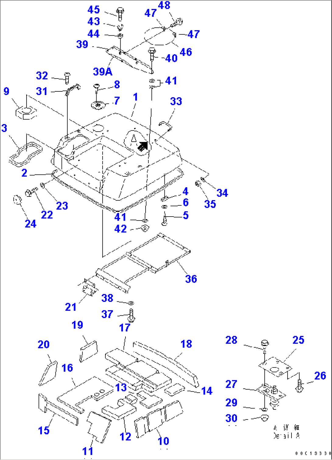 HOOD (FOR CAB) (WITH ADDITIONAL HEATER)