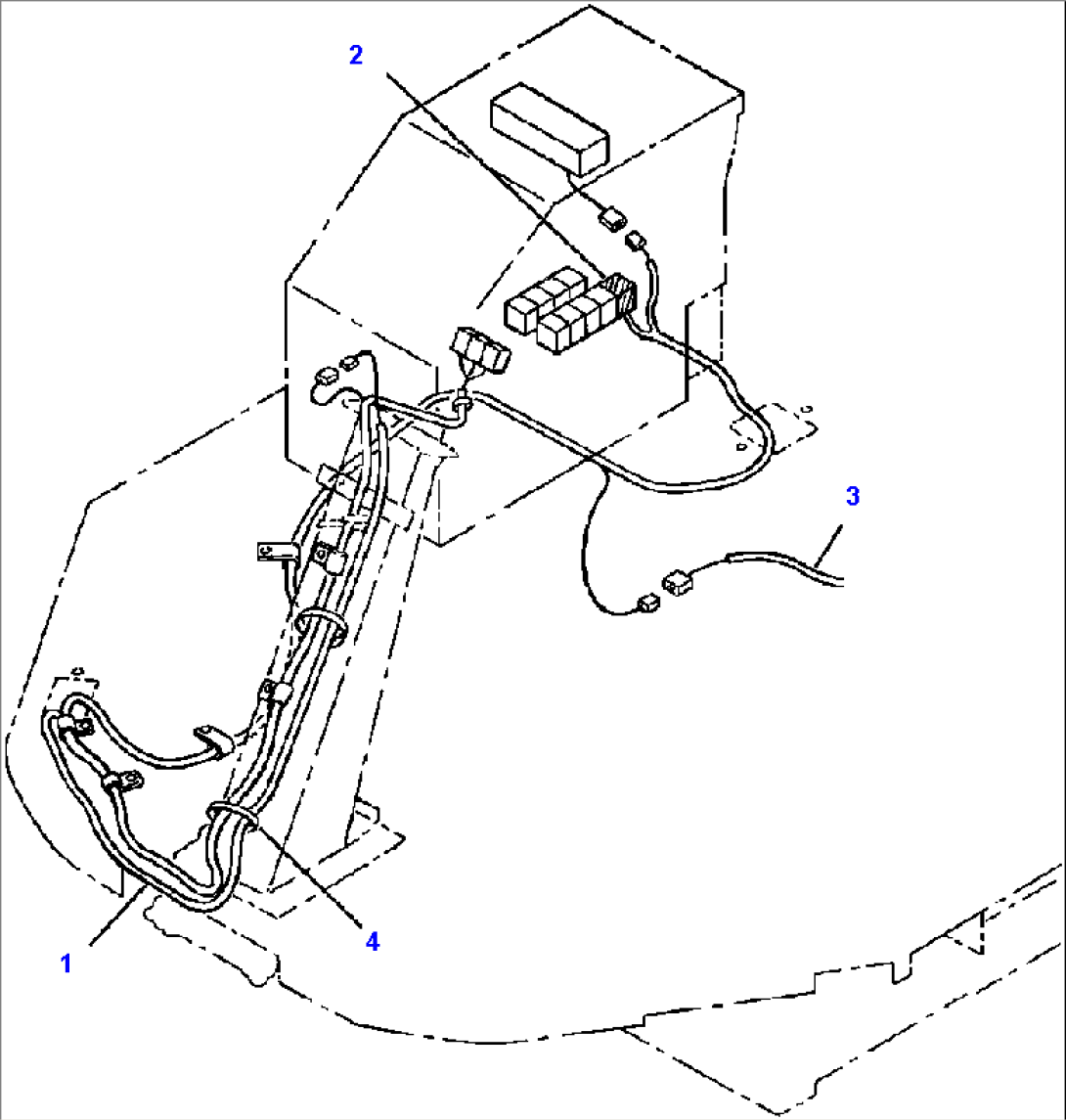 FIG. E0201-01A1 ELECTRICAL SYSTEM - GROUND DRIVEN STEERING