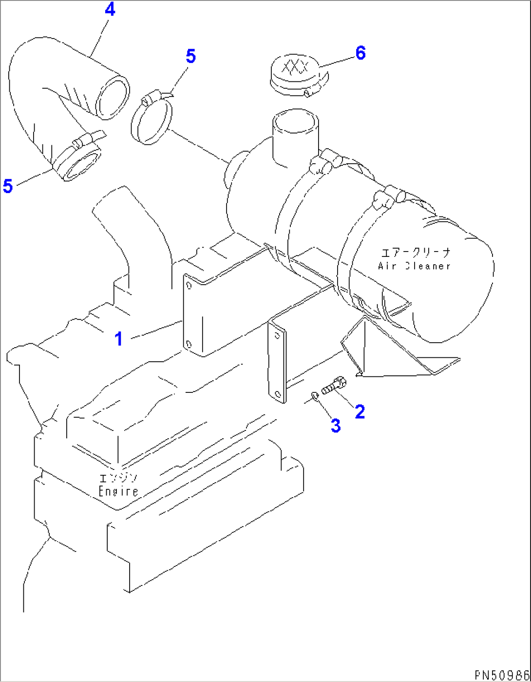 AIR CLEANER CONNECTION(#6001-)