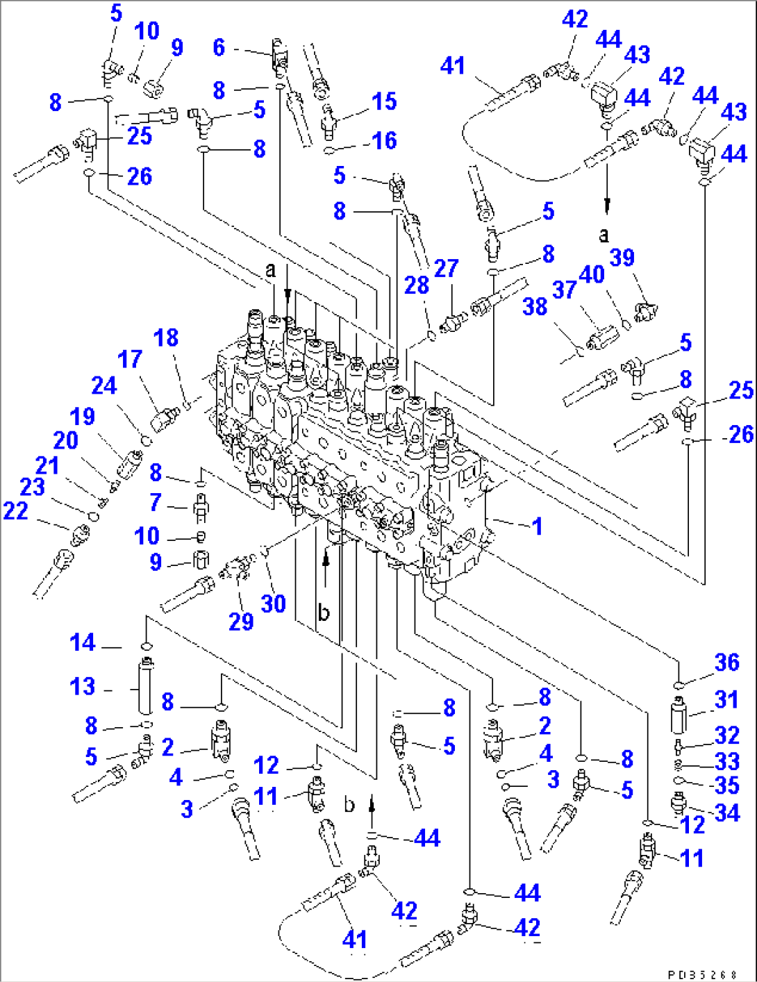 MAIN VALVE (CONNECTING PARTS) (3 ACTUATOR)(#94999-99471)