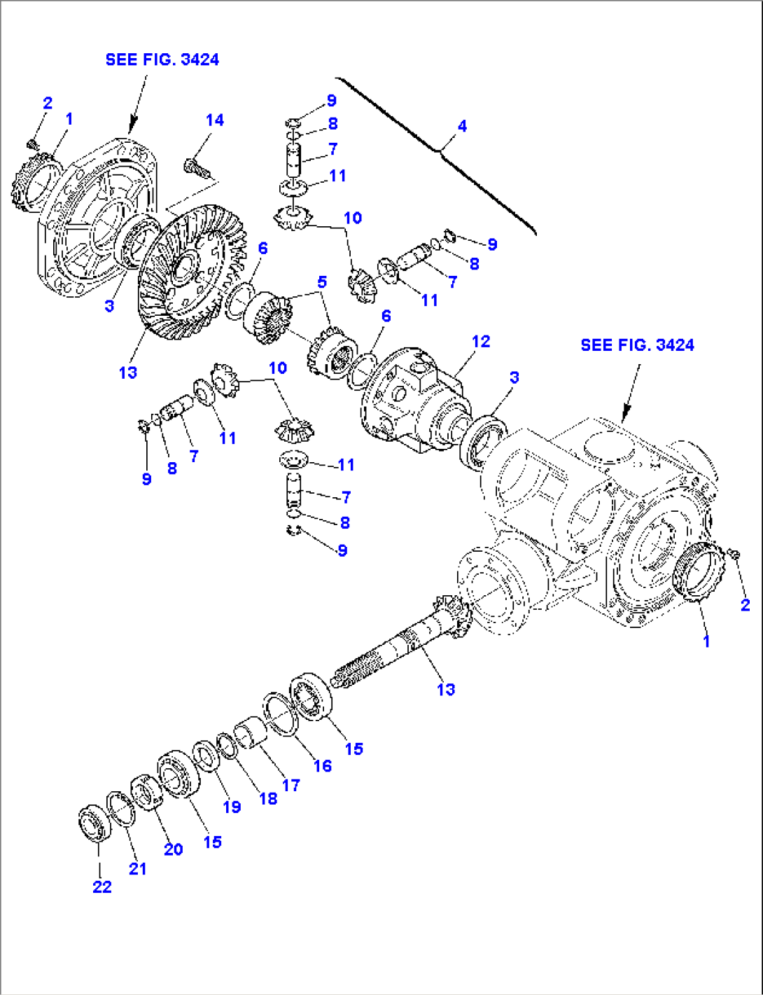 REAR AXLE (4/8) (4WS)