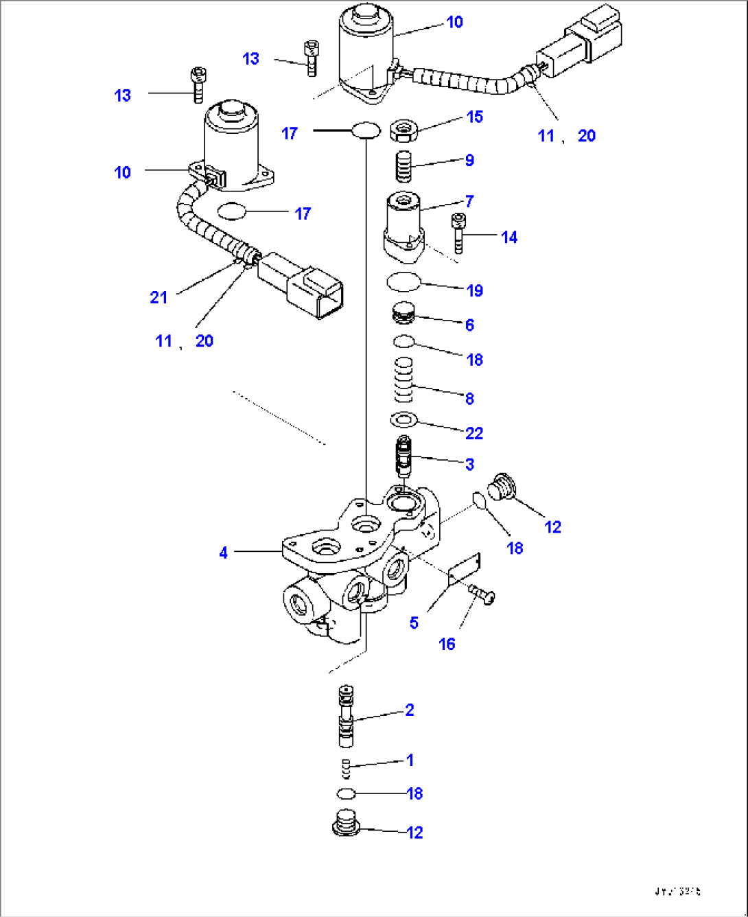 Control Valve, Inner Parts, EPC Valve (#20283-22446)