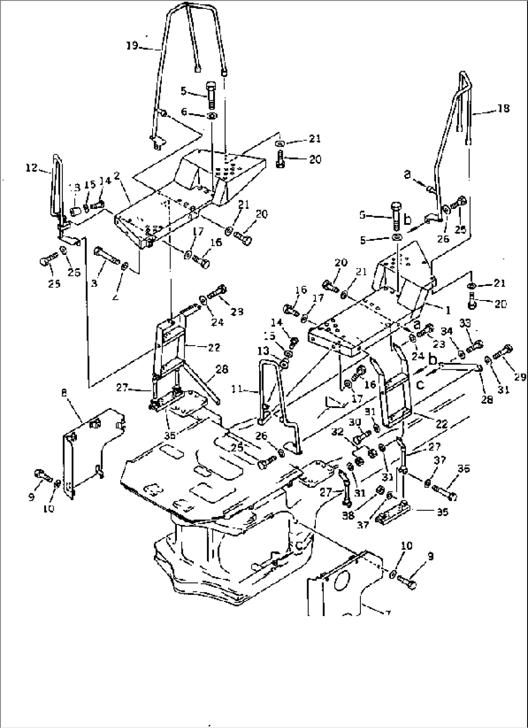 FLOOR AND LADDER (WITH CAB)(#10001-19999)