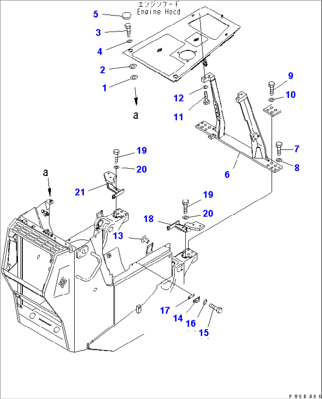 FRONT GUARD (ENGINE HOOD MOUNT)