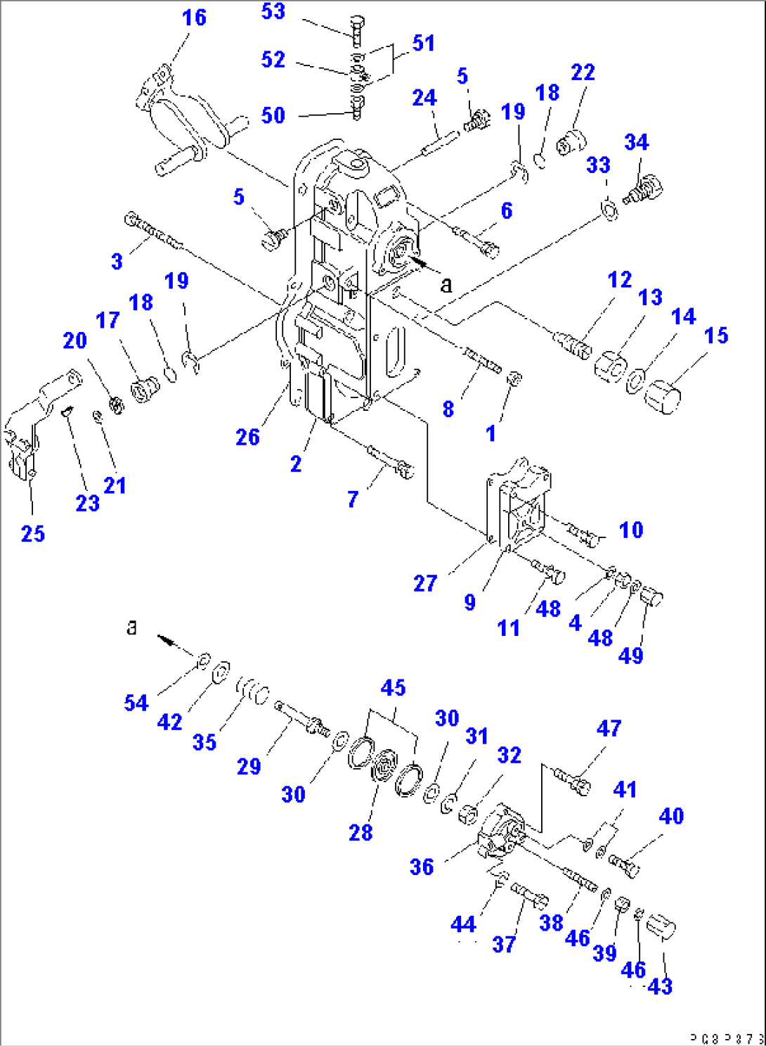 FUEL INJECTION PUMP (GOVERNOR L.H.) (2/2) (MECHANICAL GOVERNOR SPEC.) (INNER PARTS)(#10087-10295)