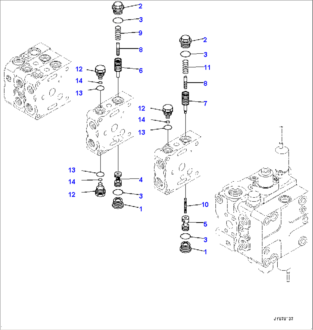Fender Group, Control Valve, 5-Valve (3/12) (#80001-)