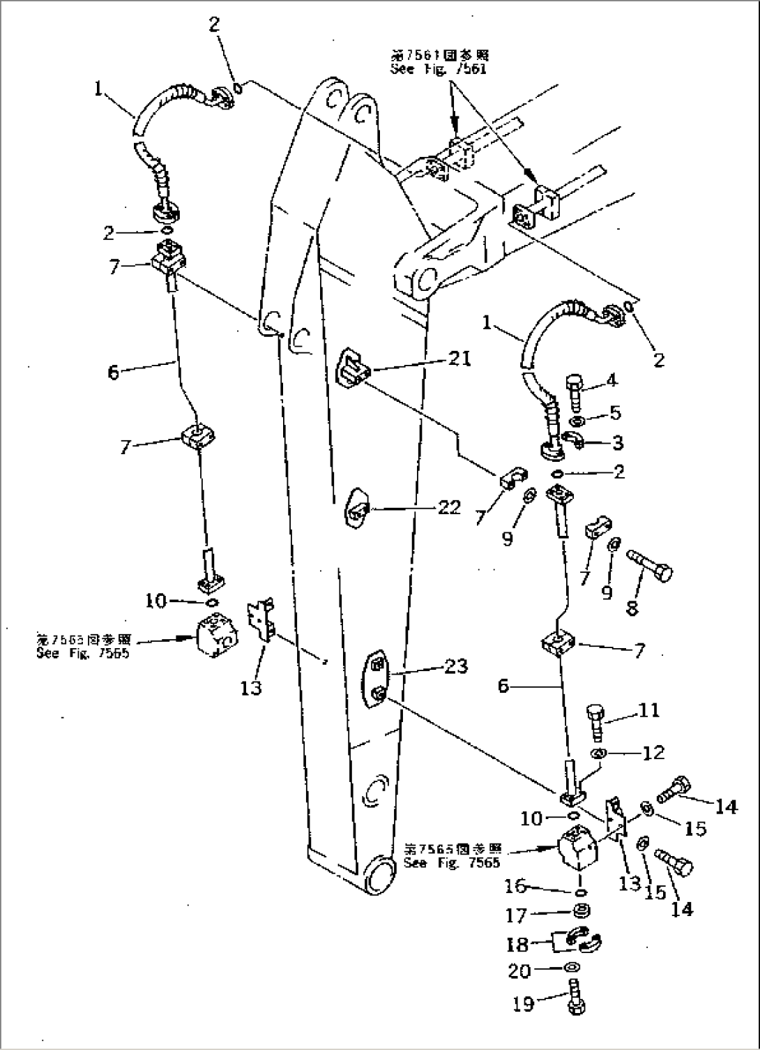 ADDITIONAL PIPING (ATTACHMENT SIDE) (ARM)