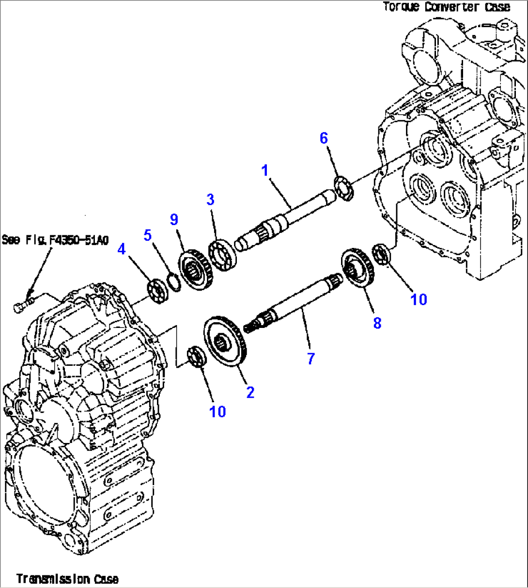 FIG NO. F4350-55A0 TRANSMISSION (INPUT SHAFT AND 3RD AND 4TH CLUTCH)