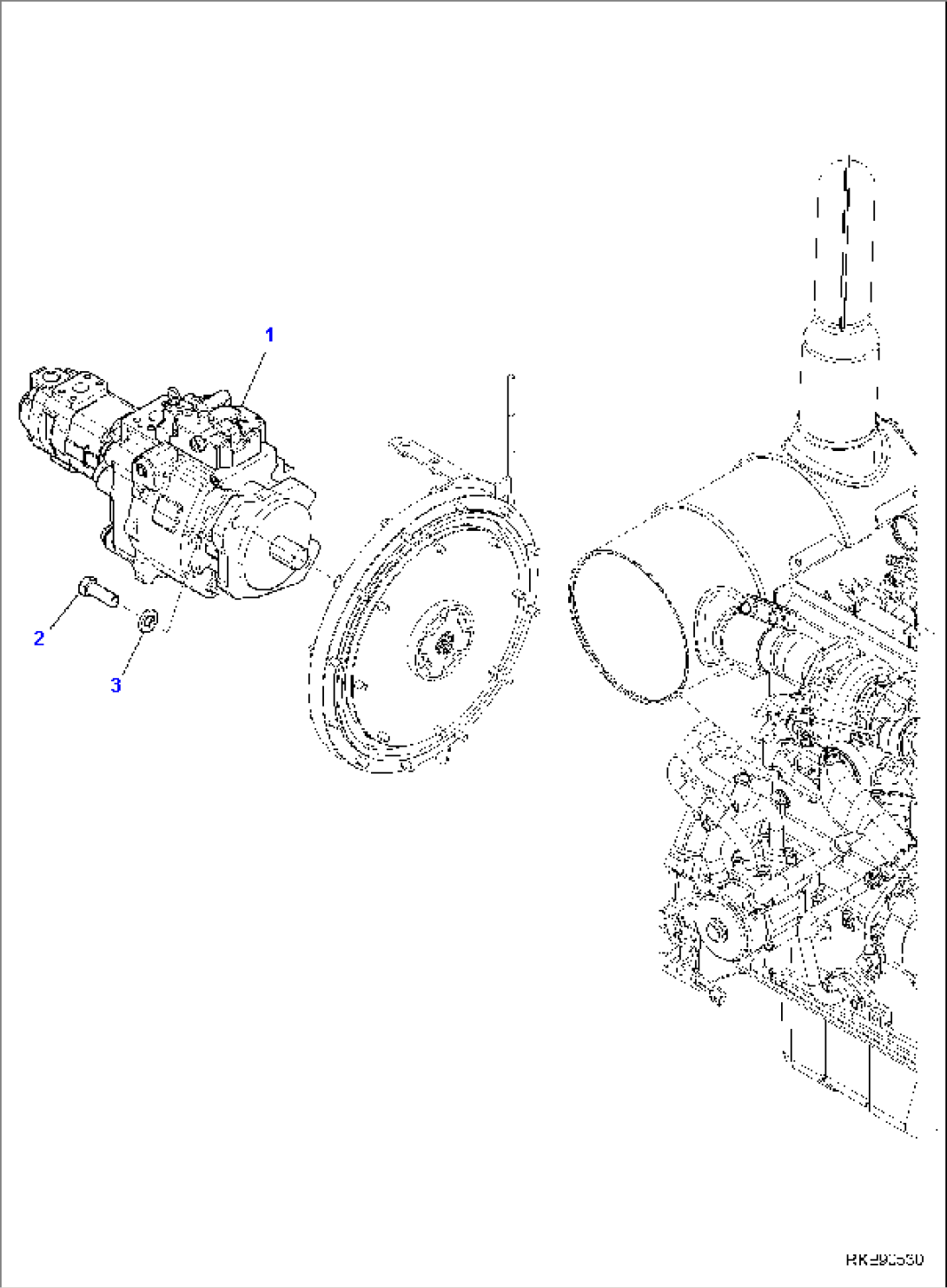 MAIN PISTON PUMP, MOUNTS