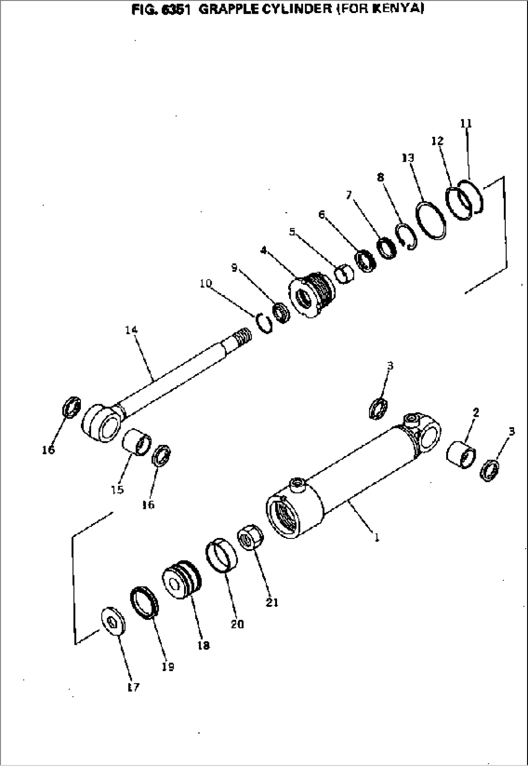 GRAPPLE CYLINDER (FOR KENYA)