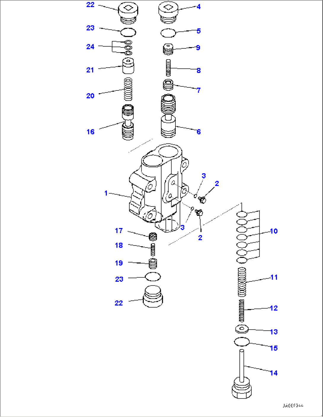 Power Train, Relief Valve (#80001-)