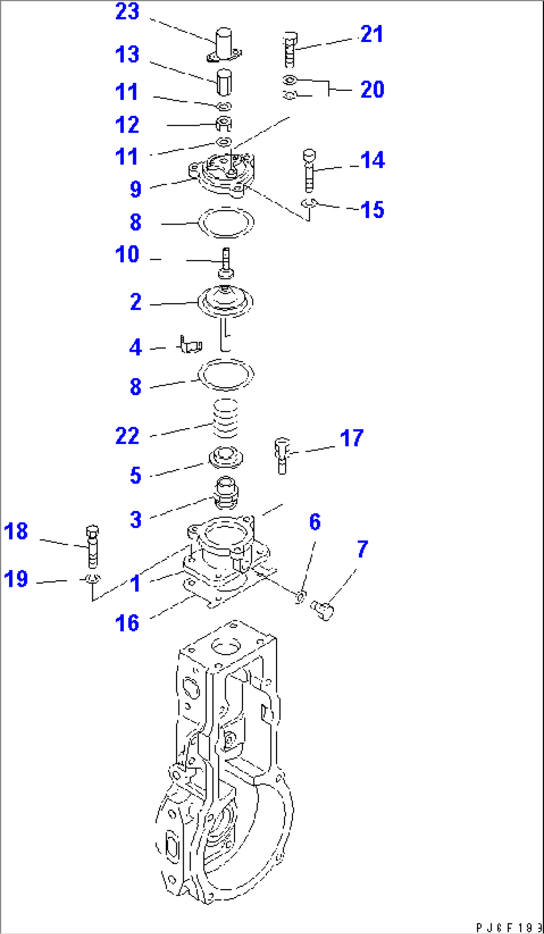 FUEL INJECTION PUMP (GOVERNOR) (2/3) (INNER PARTS)(#26304081-)