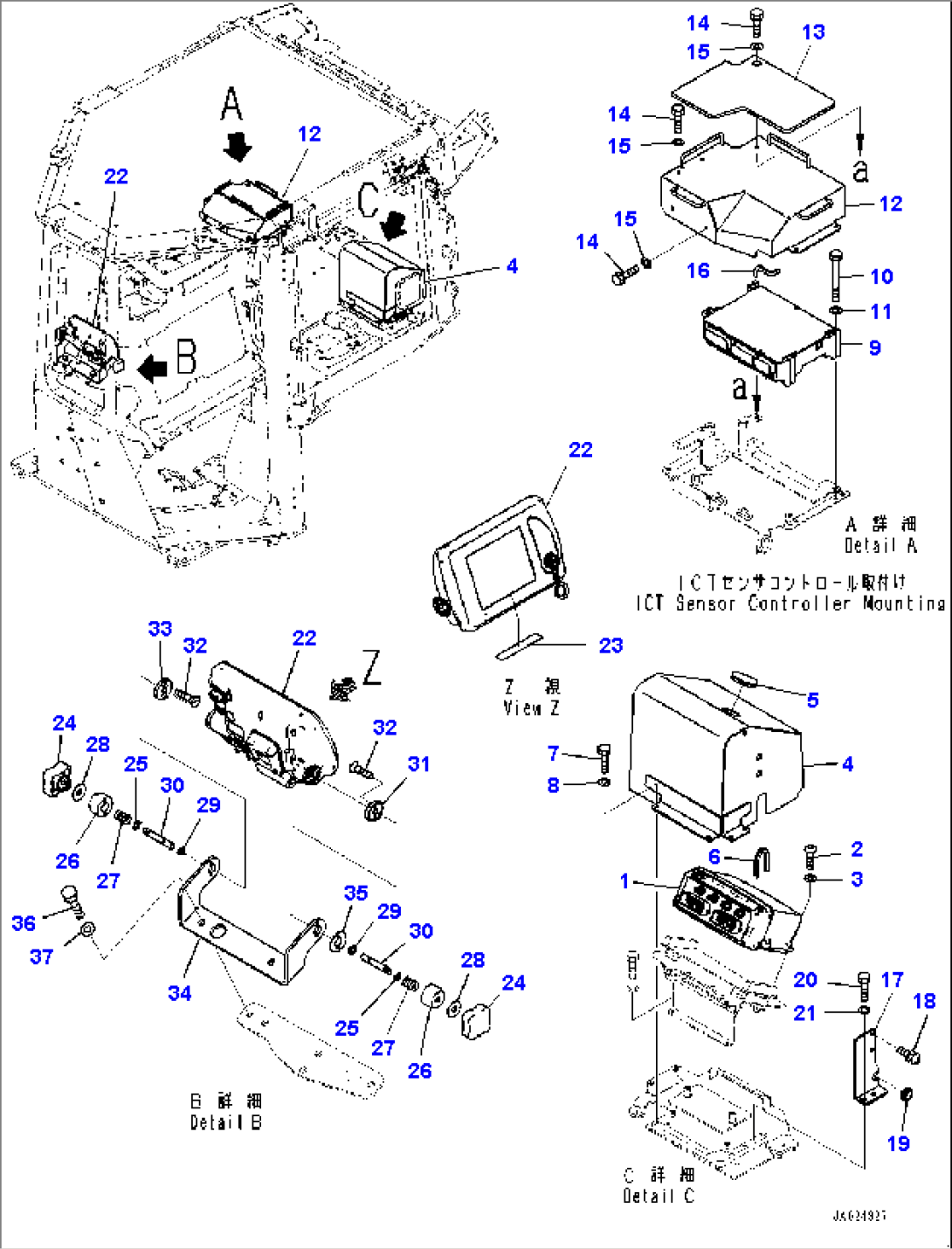 Cab Electrical Unit, ICT Sensor Controller (#31989-)