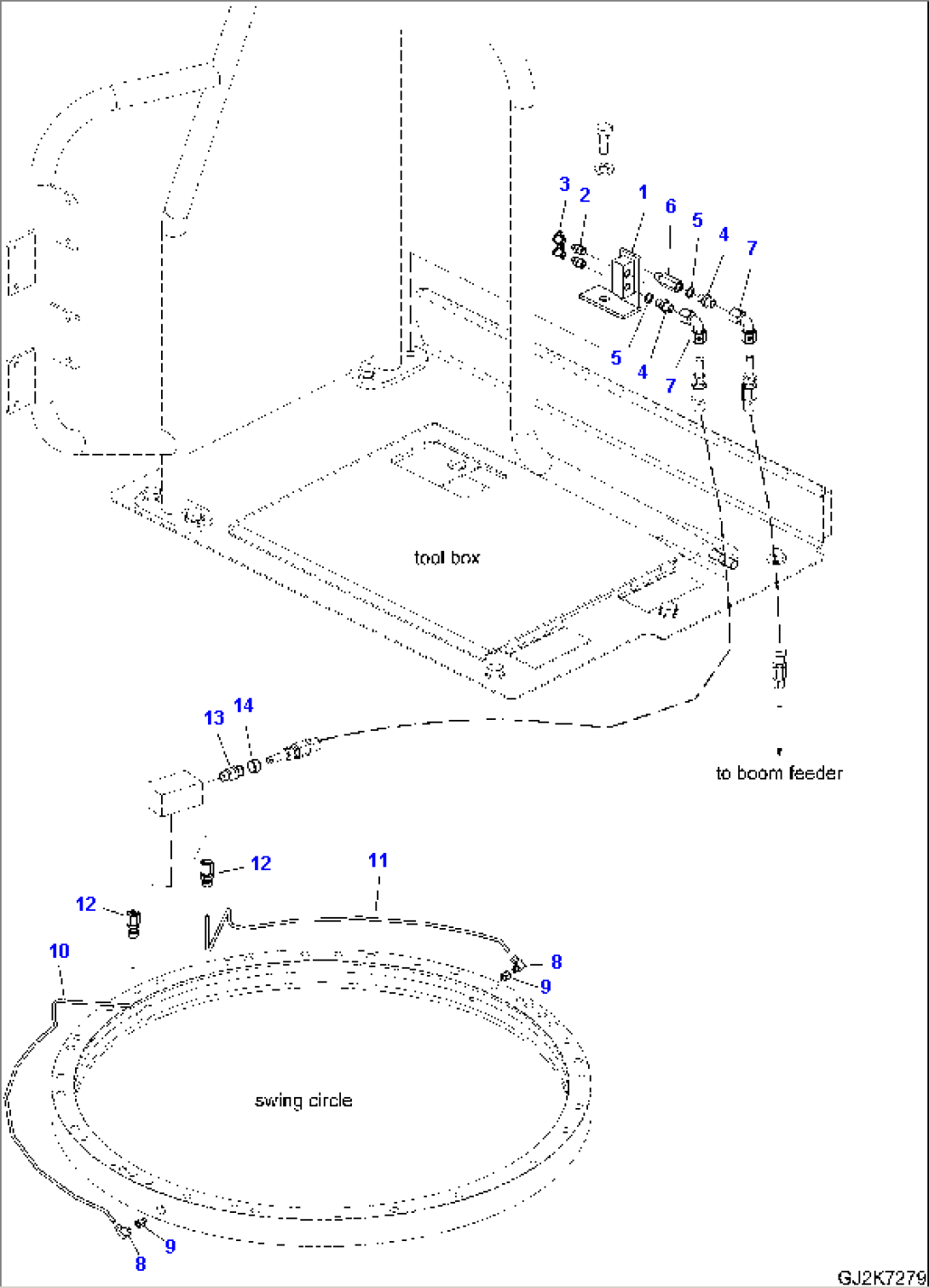 REVOLVING FRAME - CENTRAL LUBRICATION (STD)