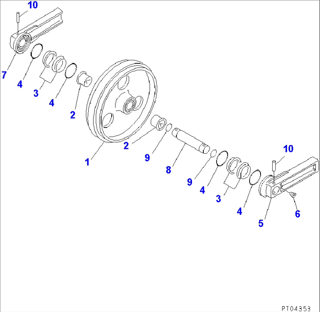 FRONT IDLER(#10001-10040)