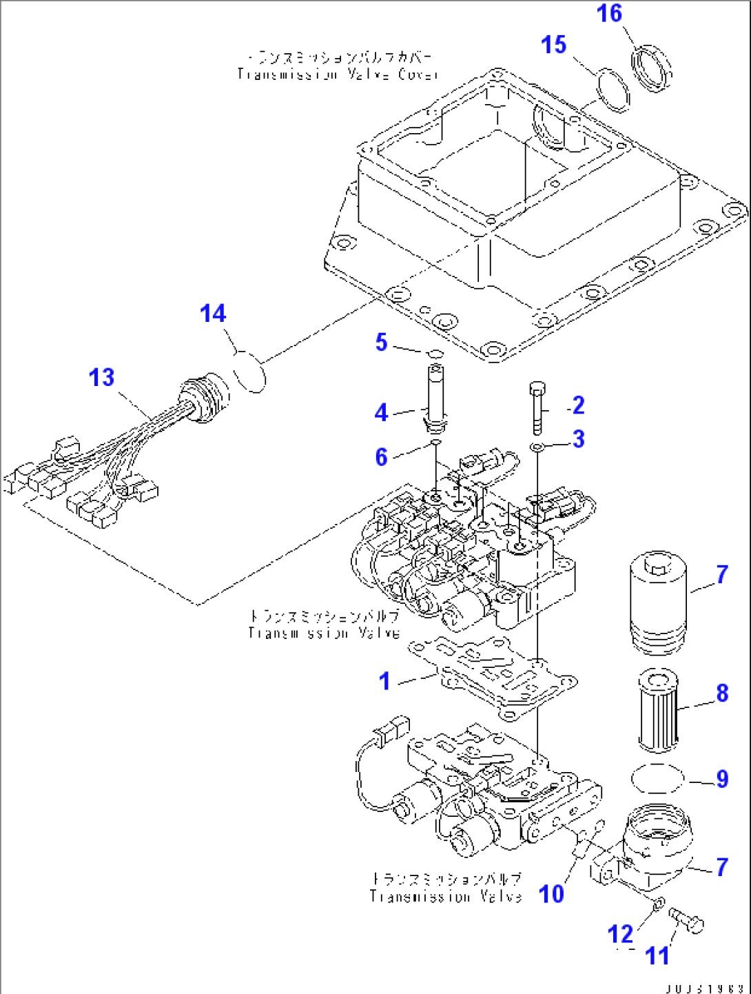 TRANSMISSION (FILTER AND HARNESS)(#85001-)