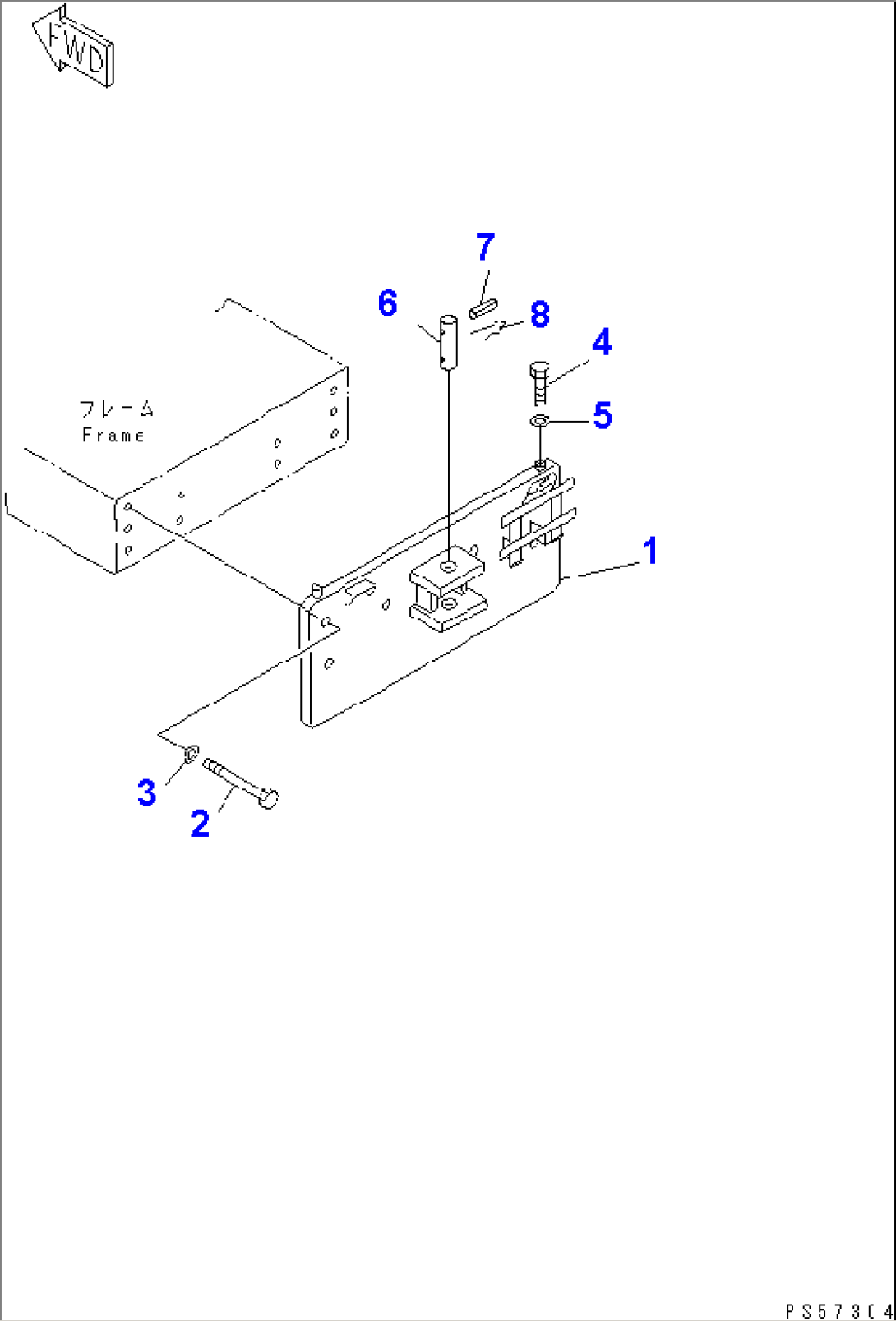 REAR WEIGHT (WITHOUT SIGNPOSTING LAMP) (DOUBLE BLADE SPEC.)(#12001-)