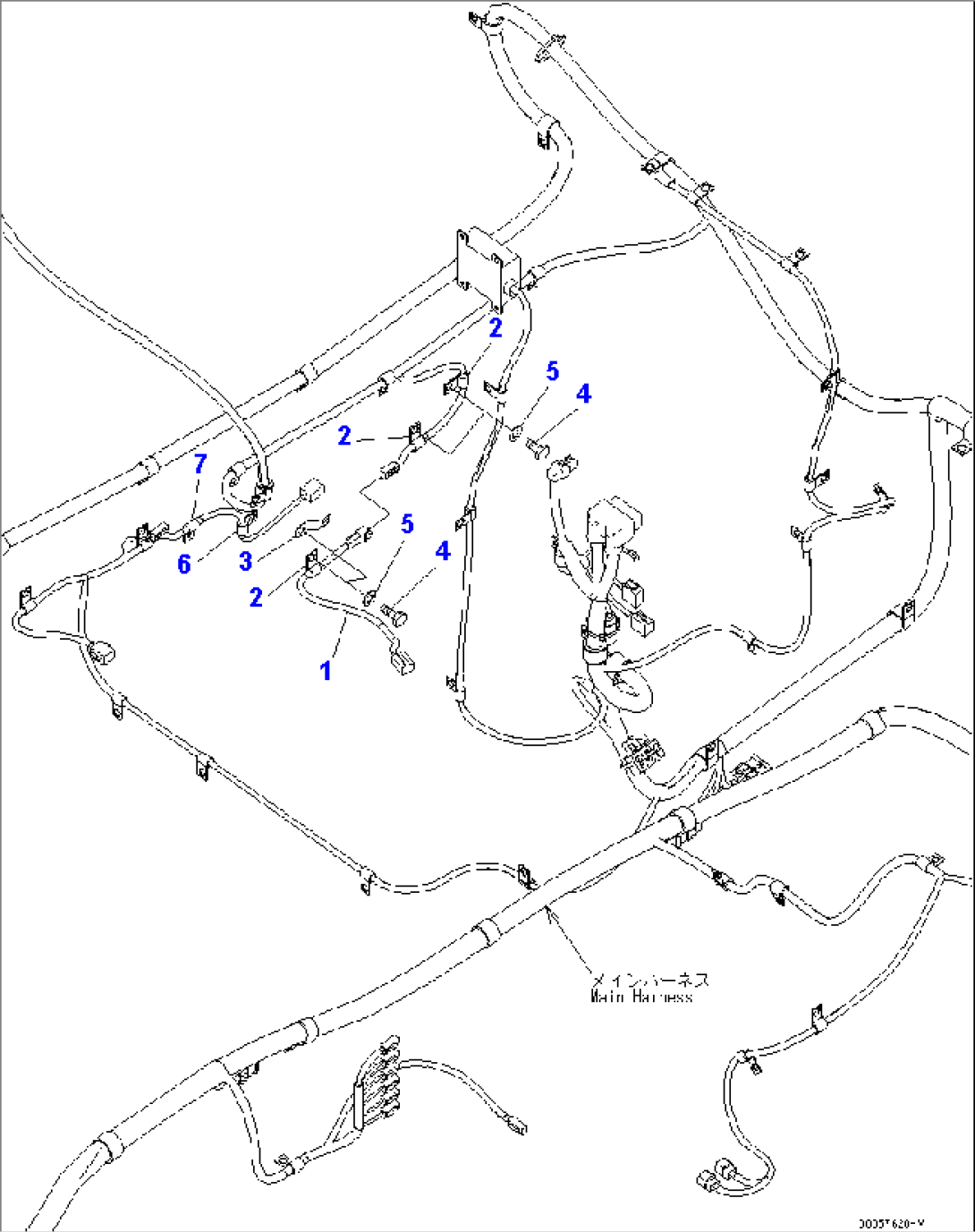 WIRING (AUTO GREASE ADDITIONAL HARNESS)(#35001-)