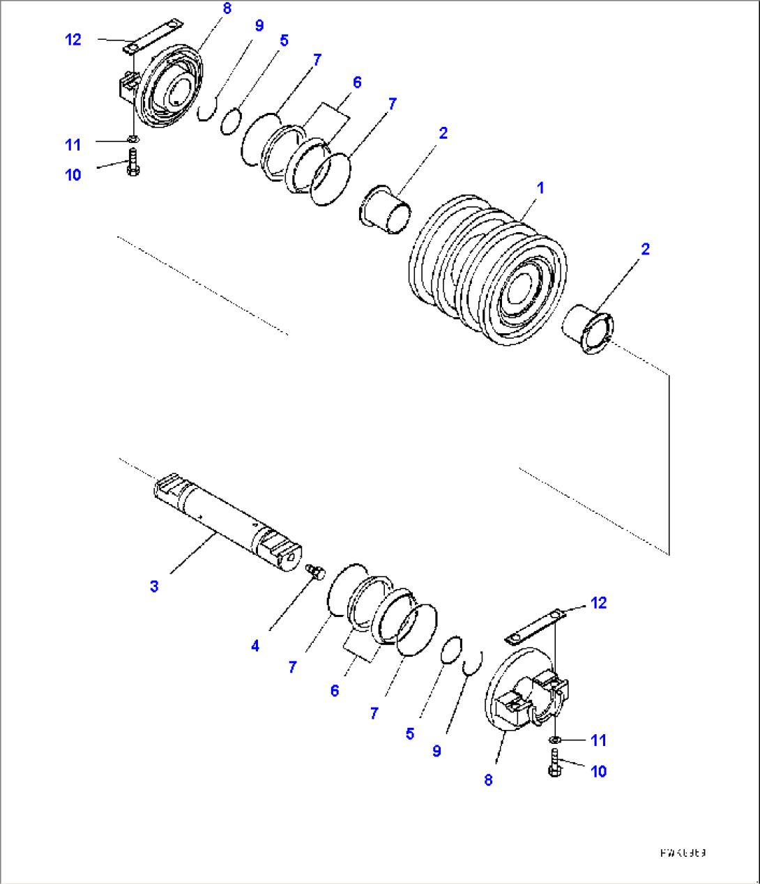 Track Roller, Double Flange (#40001-)