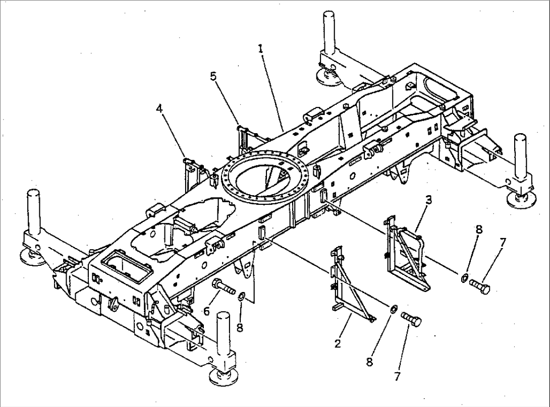MAIN FRAME (FOR H-TYPE OUTRIGGER)