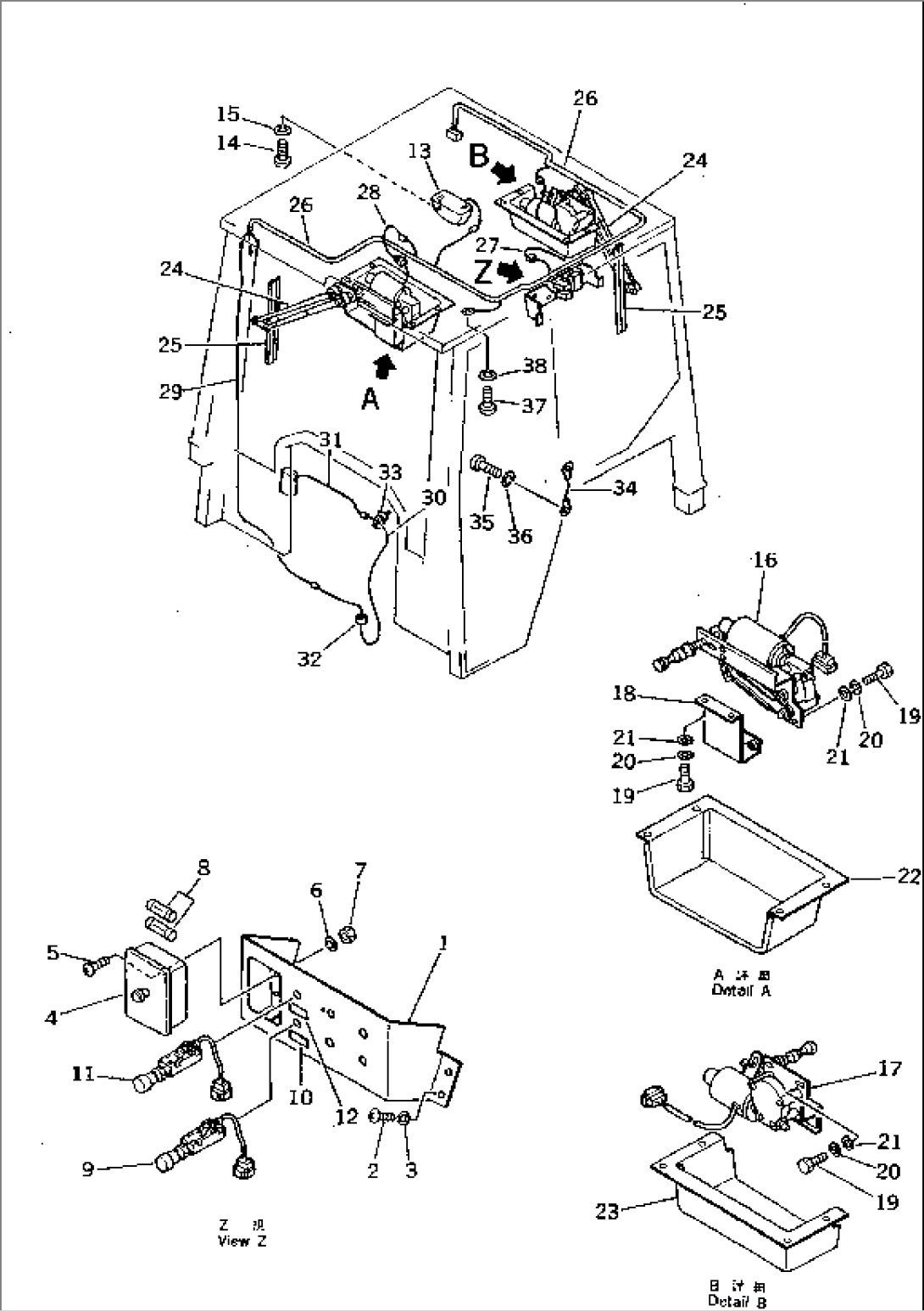 ROPS CAB (ELECTRICAL SYSTEM) (4/5) (TBG SPEC.)