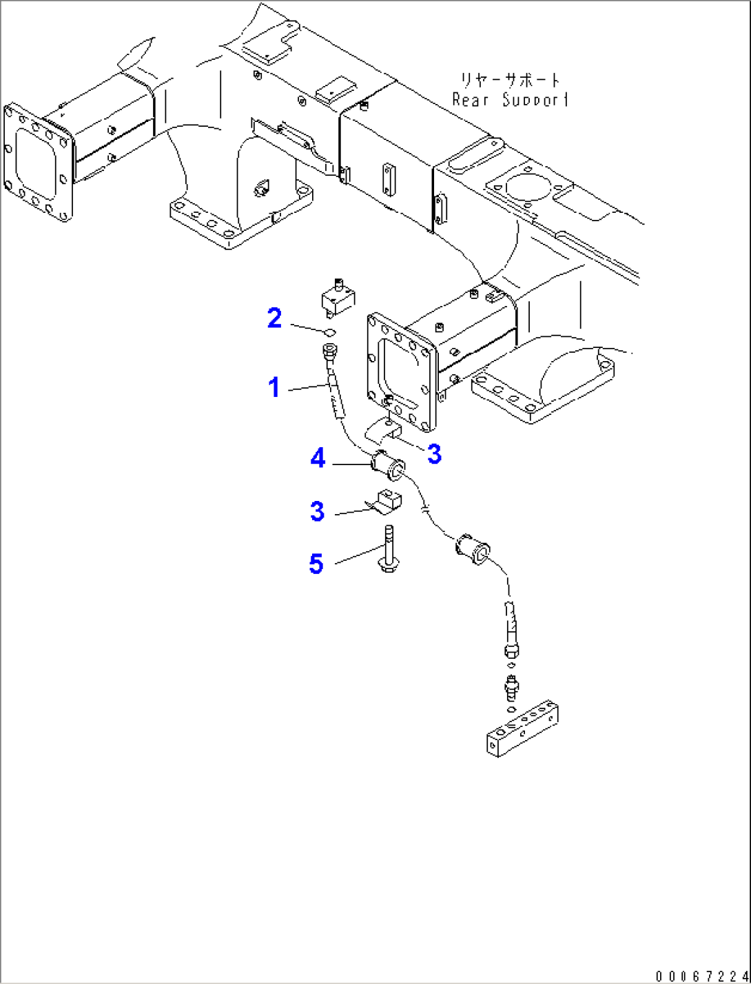 BRAKE PIPING (FRONT LINE)(#15025-)