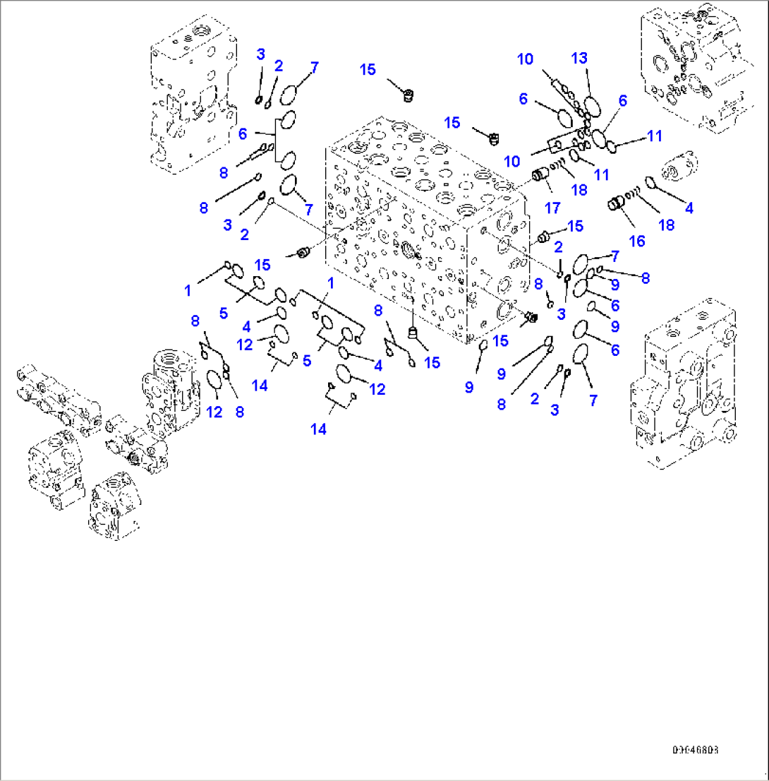 Main Control Valve, Inner Parts, Control Valve (5/21)