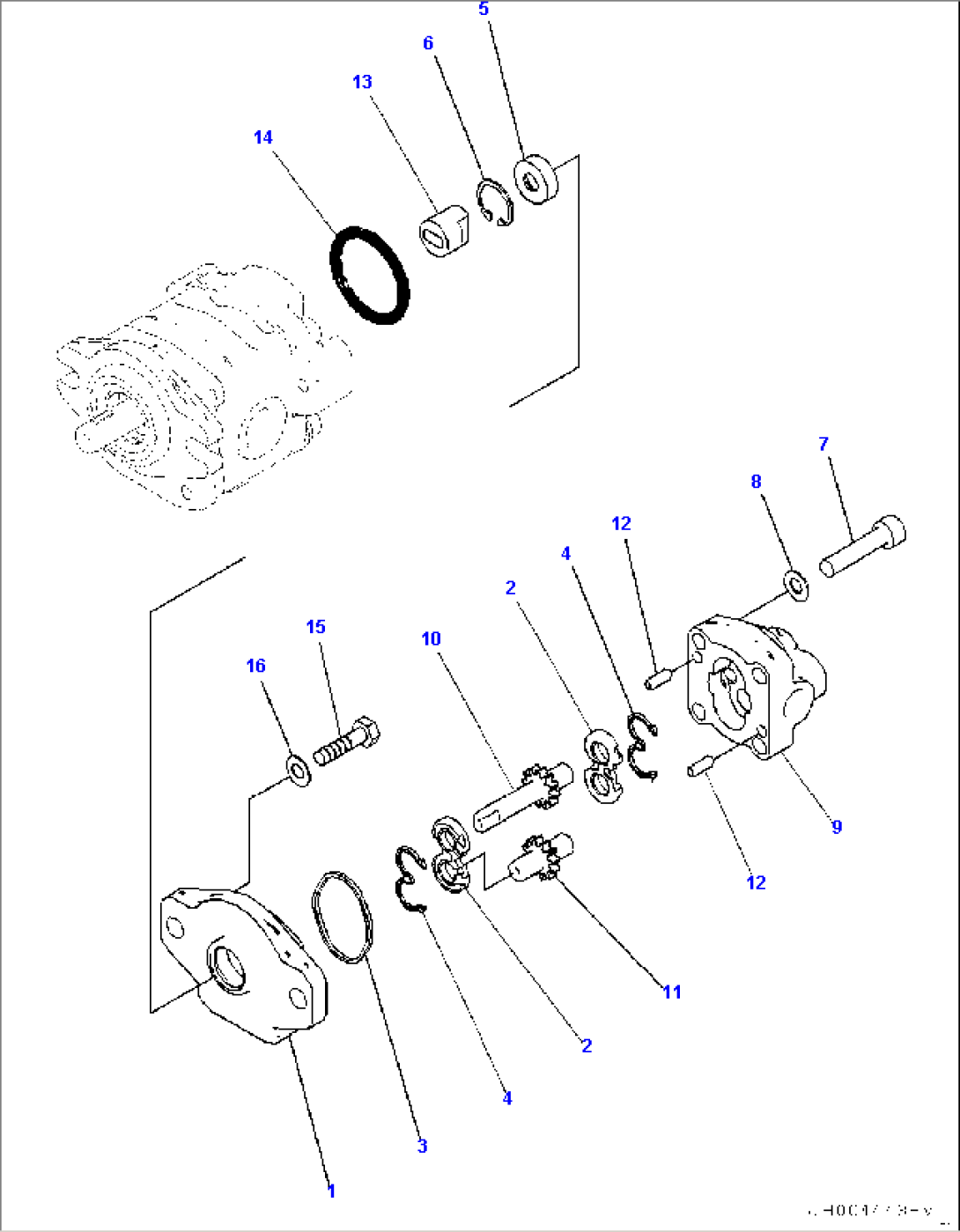 Engine Related Parts, Inner Parts, Hydraulic Pump (2/2)
