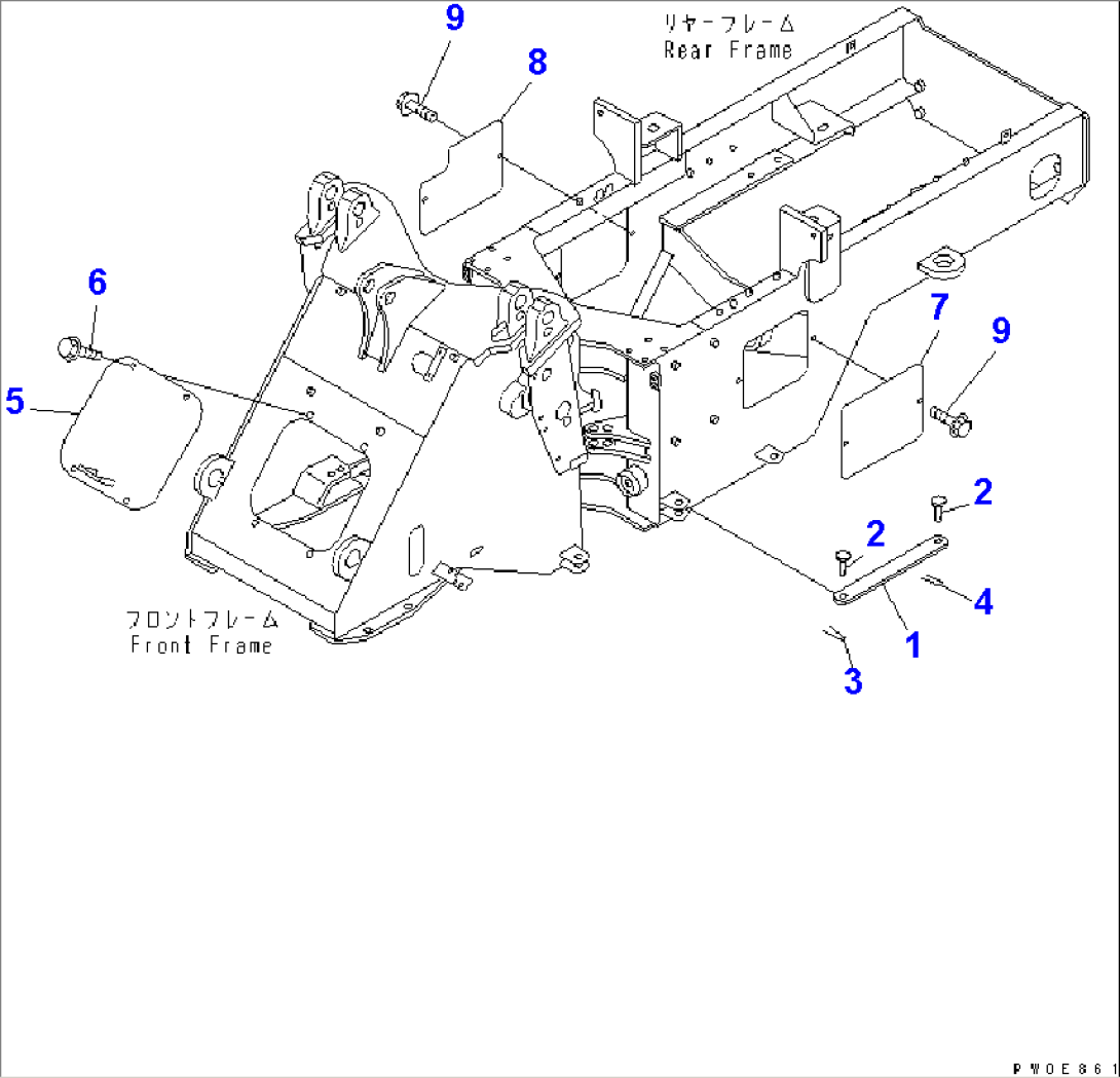 BAR LOCK AND COVER (EMERGENCY STEERING RELATED PARTS)(#54104-)