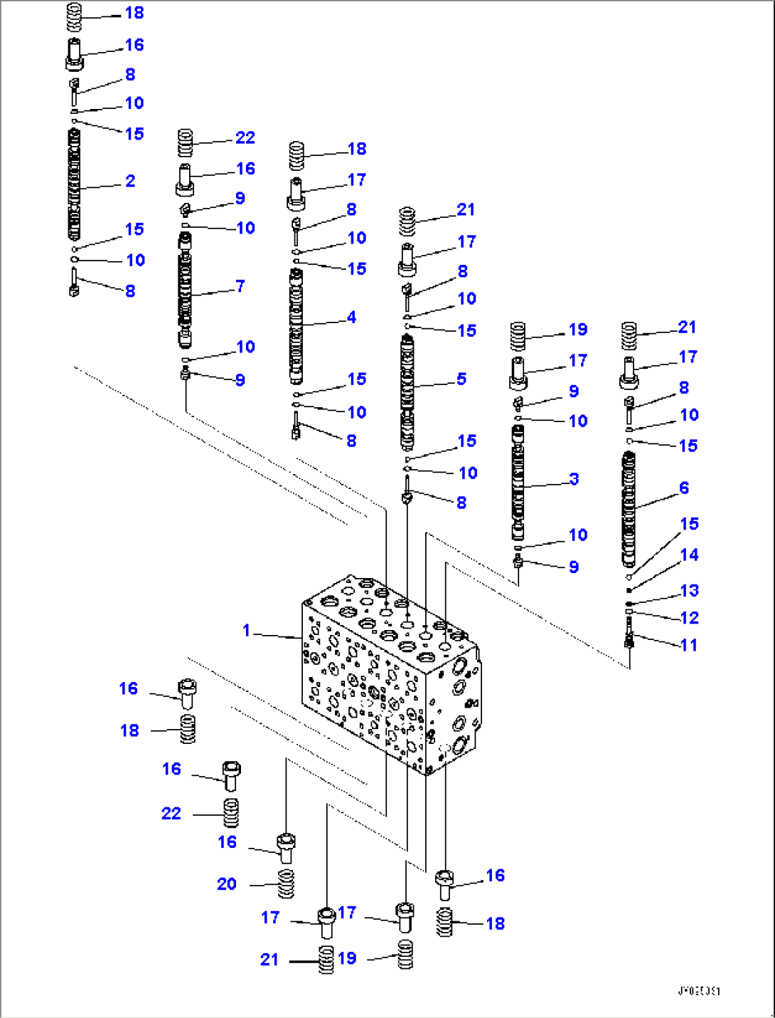 Control Valve, Inner Parts (1/24) (#85001-)