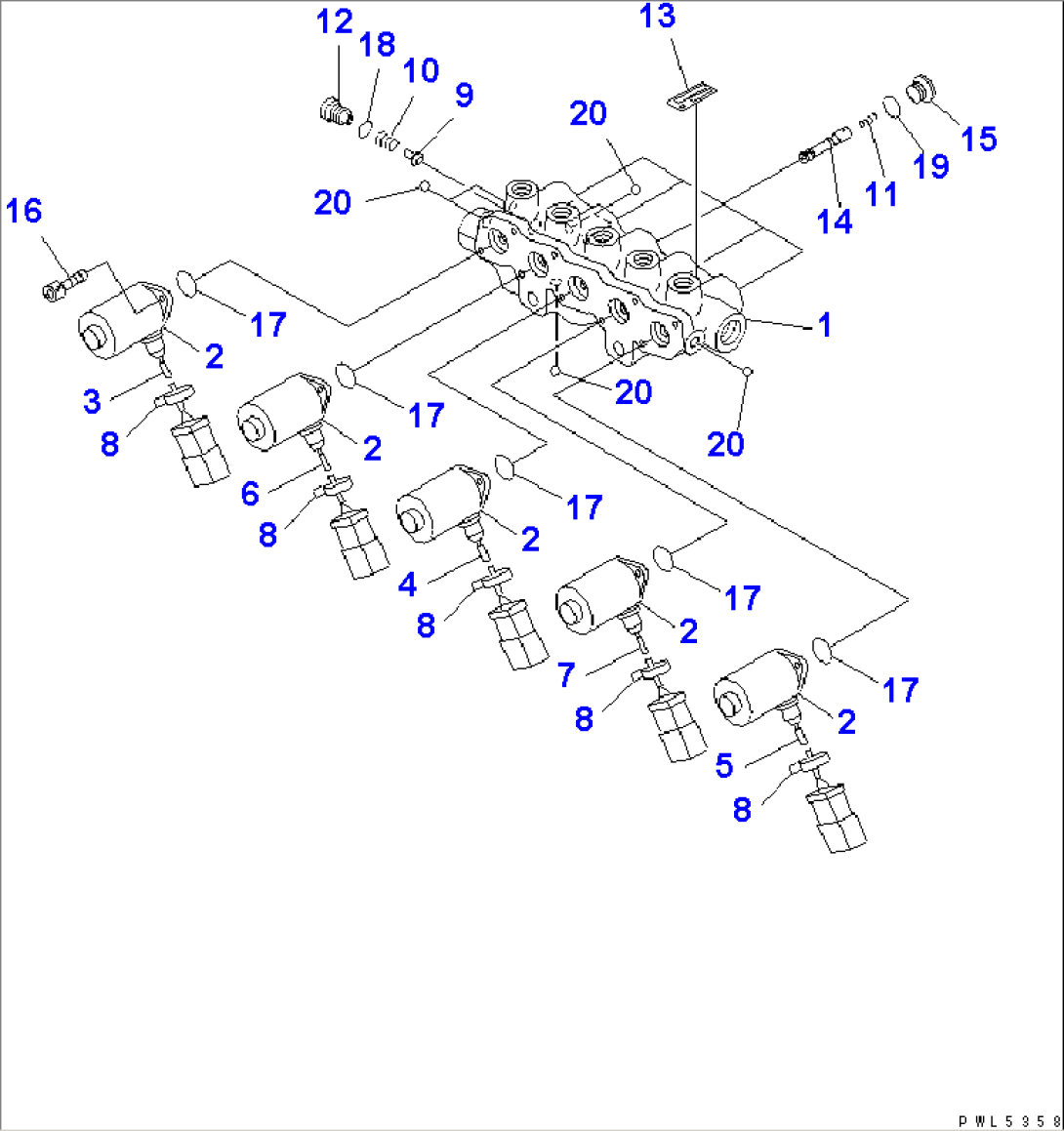 SOLENOID VALVE (INNER PARTS)(#10001-10059)