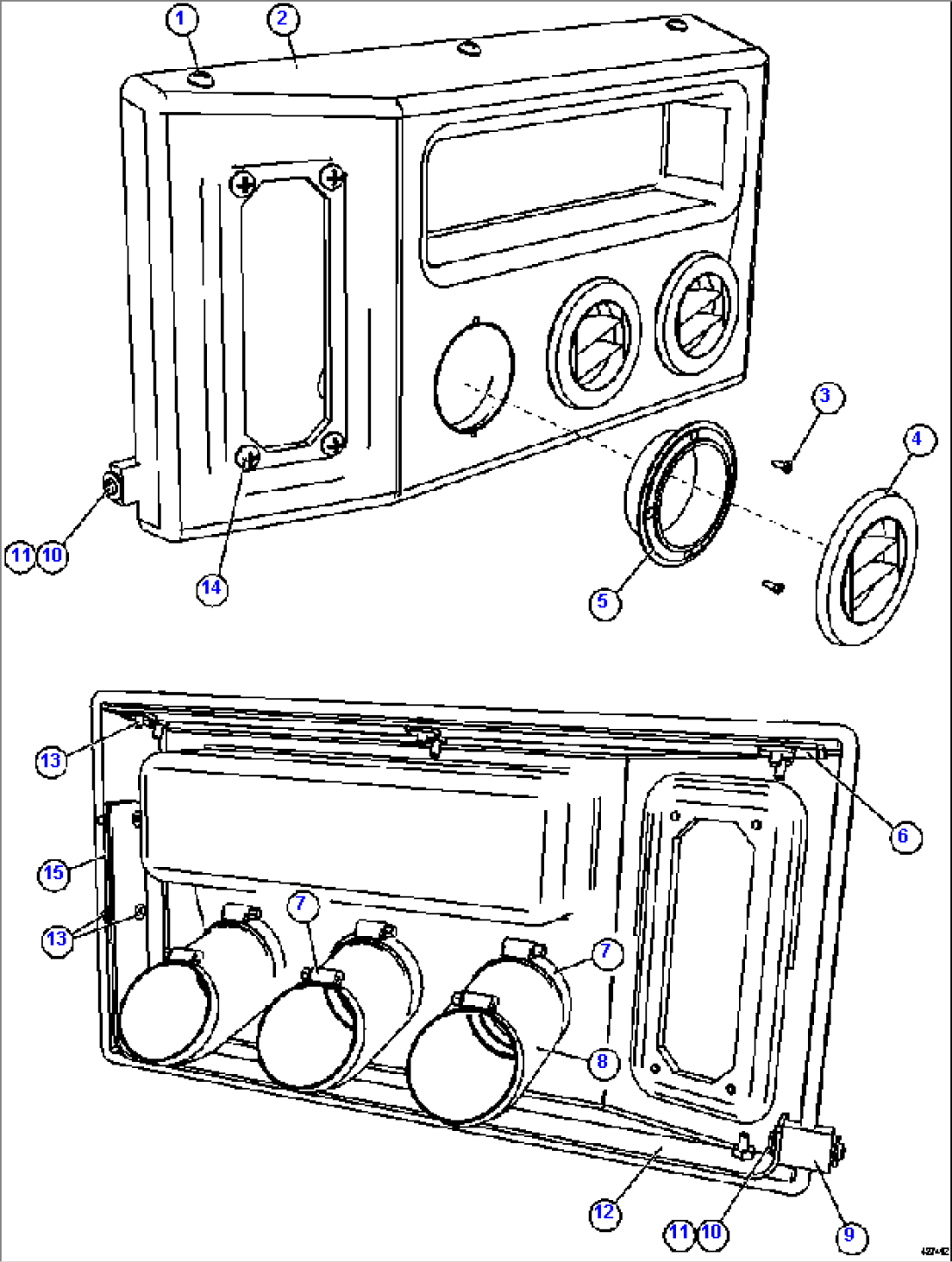 HEATER/AIR CONDITIONER DASH MODULE