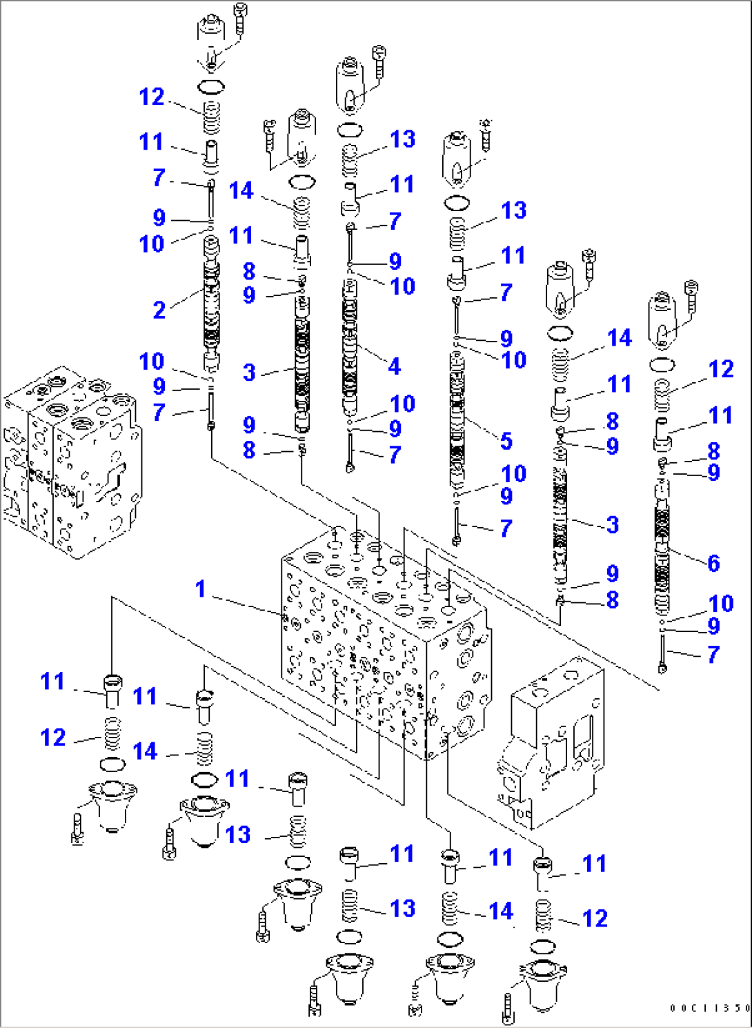 MAIN VALVE (2-ACTUATOR) (1/16)