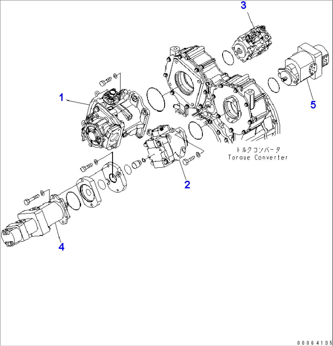 HYDRAULIC PUMP (FOR BRAKE COOLING SYSTEM)(#55001-)
