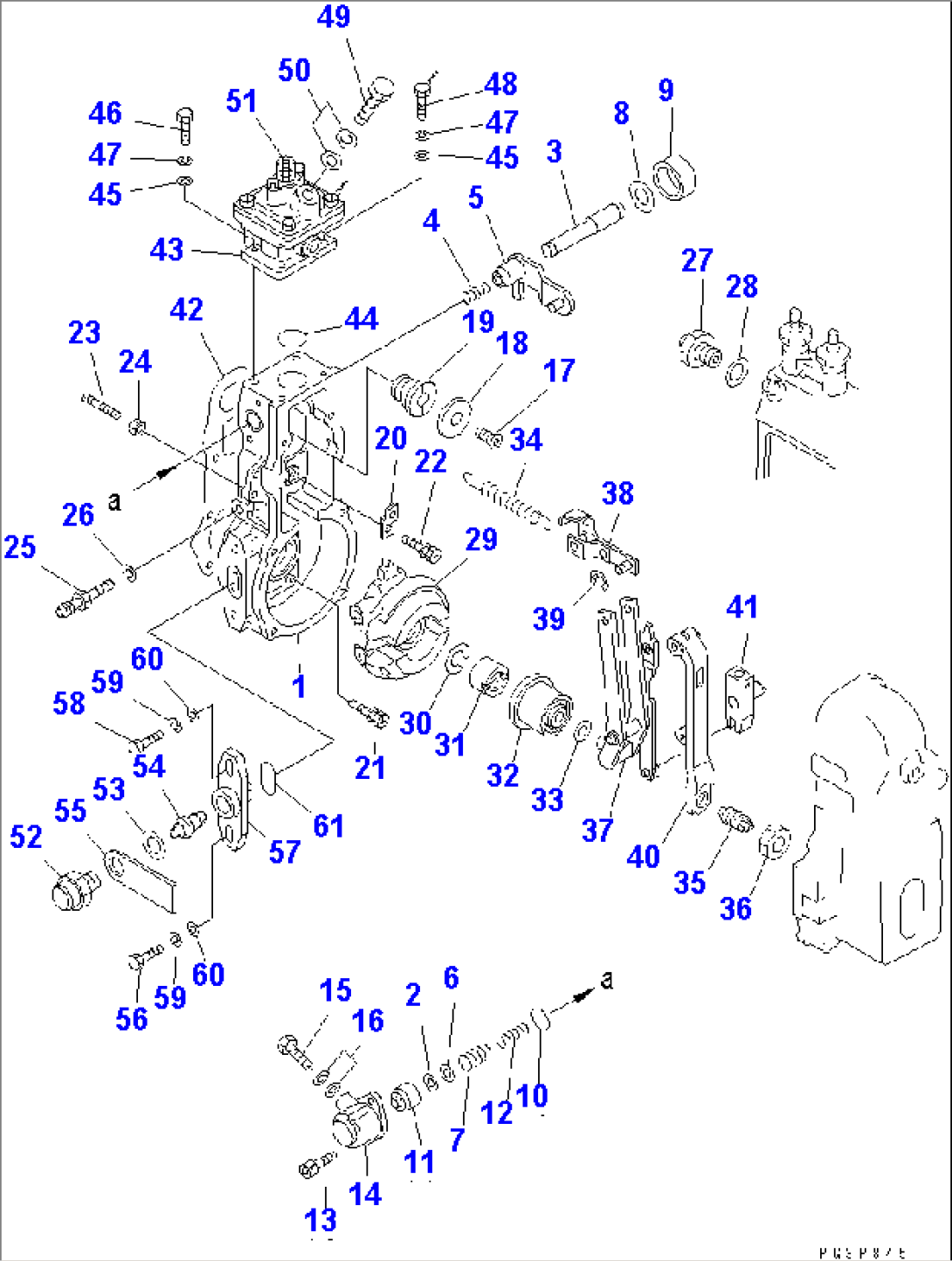 FUEL INJECTION PUMP (GOVERNOR) (1/2) (INNER PARTS)(#26217494-)