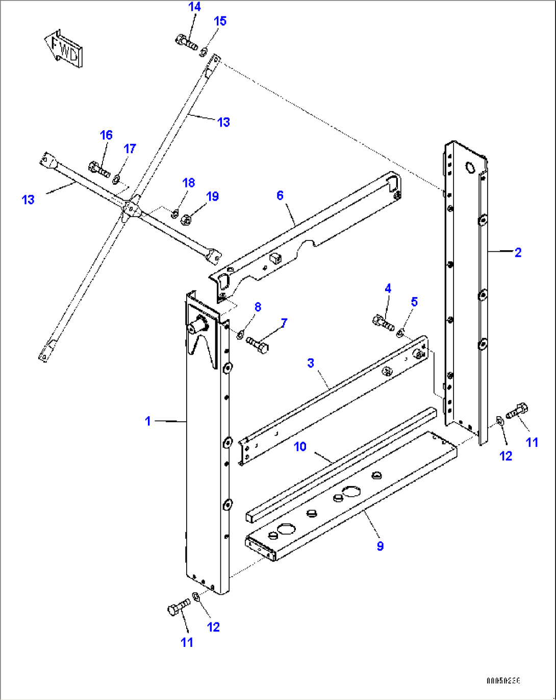 Radiator, Frame (#11609-)