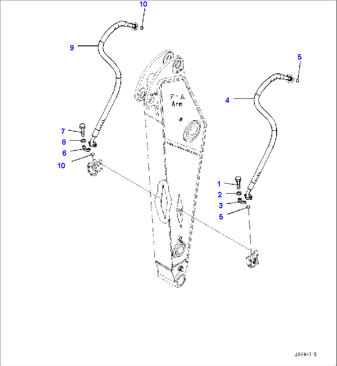 Arm, Additional Piping (#75979-)