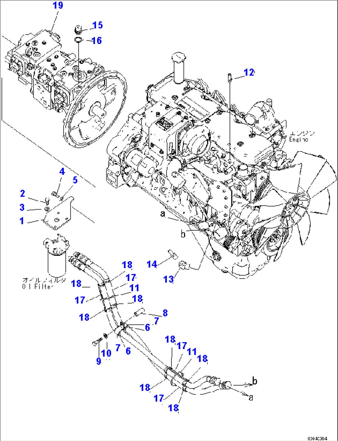 FILTER REMOTE PIPING AND MAIN PUMP