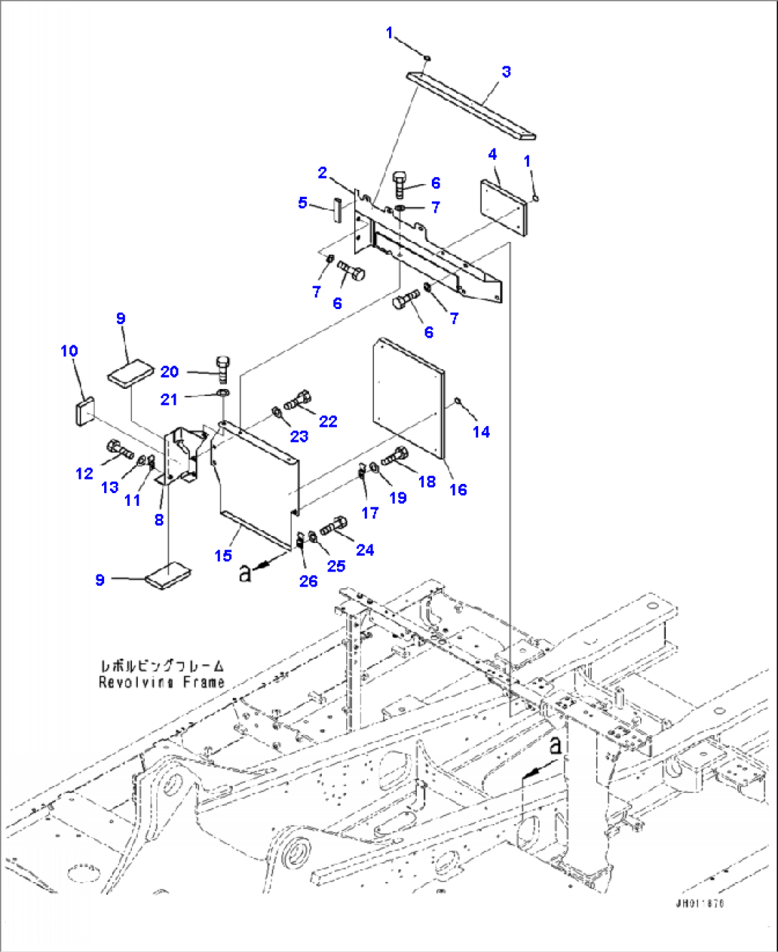 M1150-001002 MACHINE CAB PARTITION (2/3)