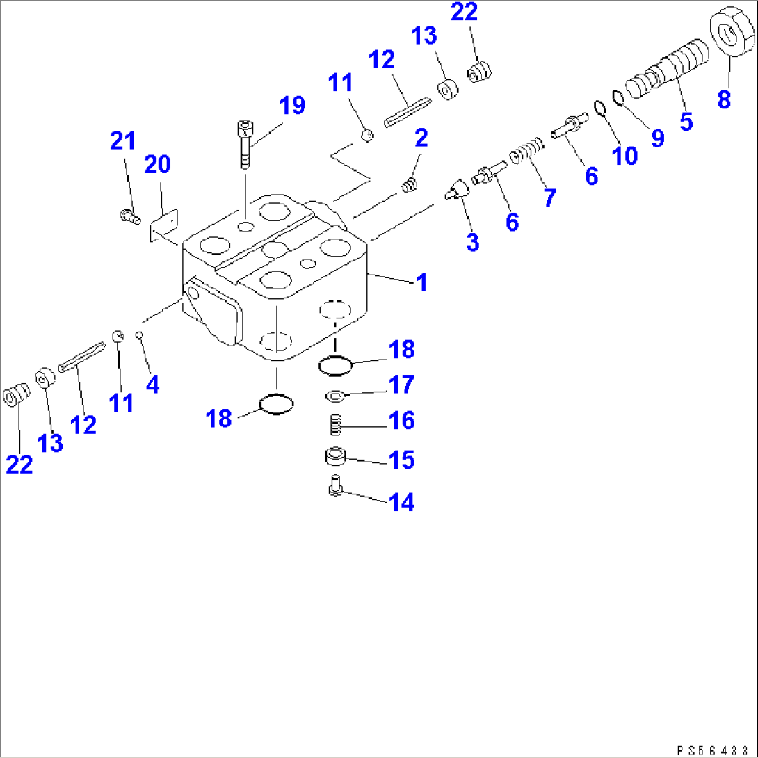 STEERING VALVE (WITH SIDE WING) (2/2)(#4501-)