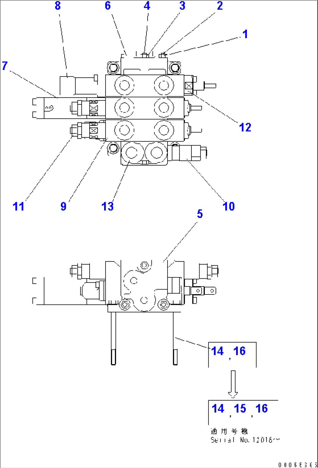 3-SPOOL CONTROL VALVE (INNER PARTS)