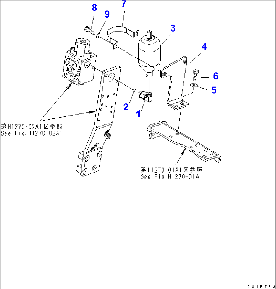 ATTACHIMENT LINE (1 ACTUATOR) (ACCUMULATOR)
