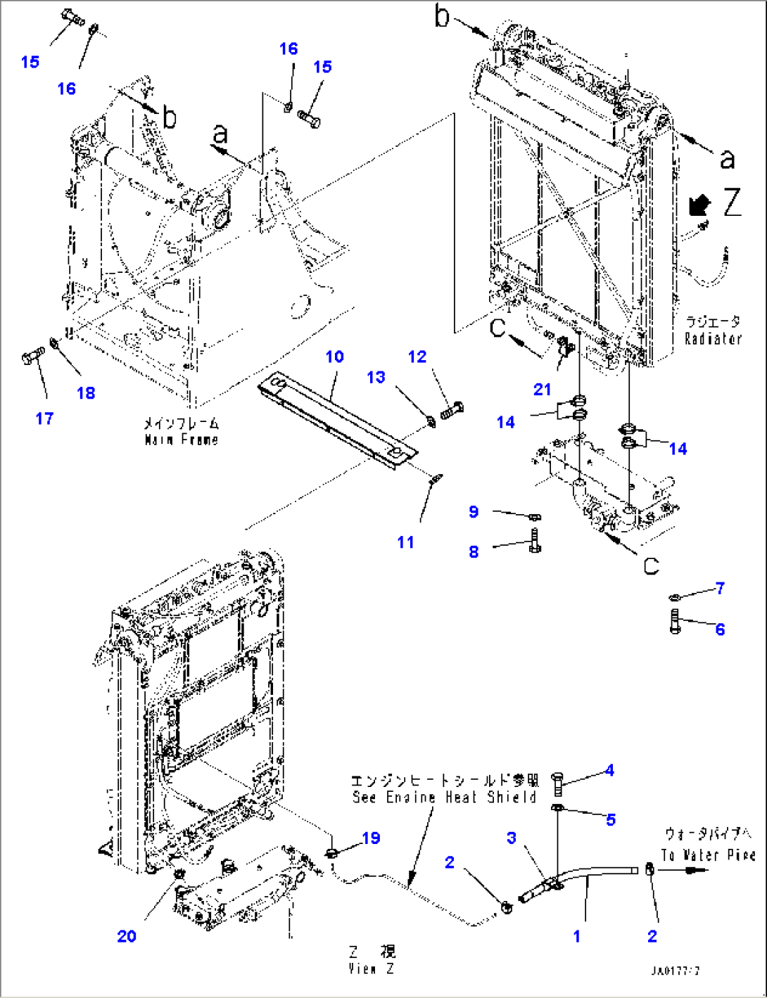 Cooling System, Piping Mounting (#22083-23023)