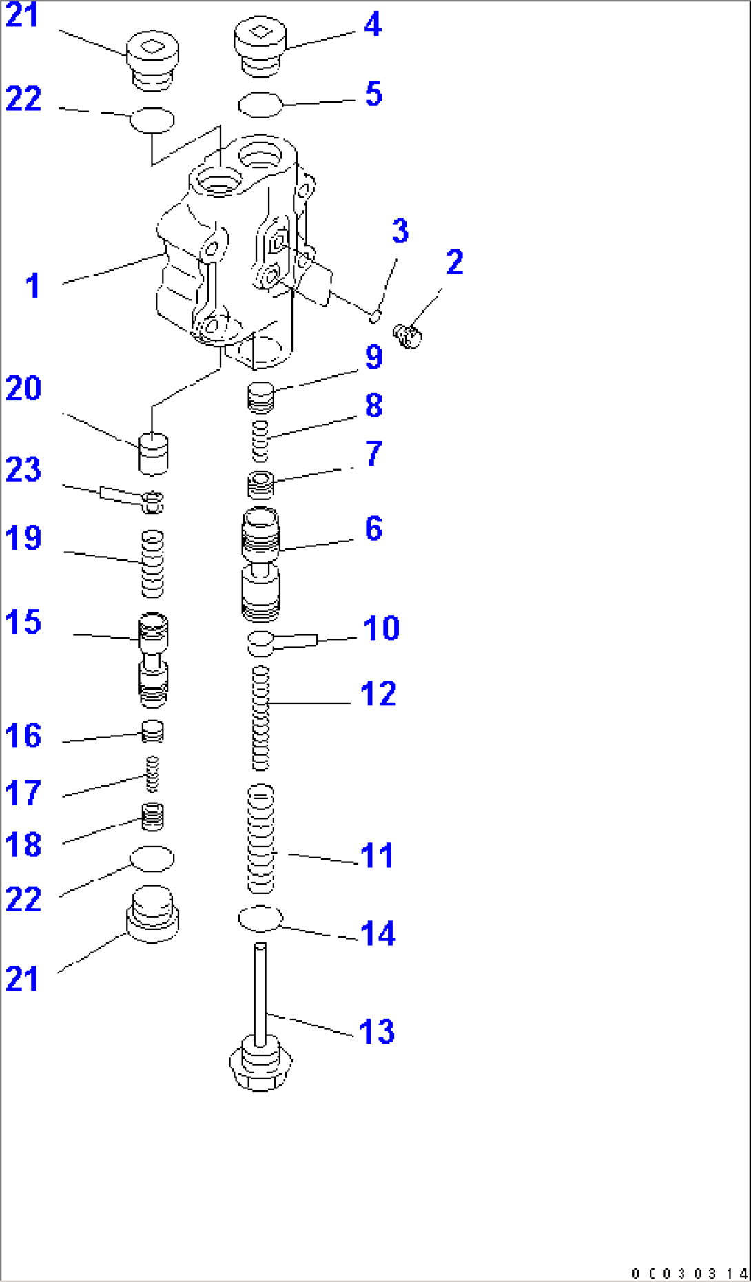 TRANSMISSION (MAIN RELIEF VALVE)(#65001-)
