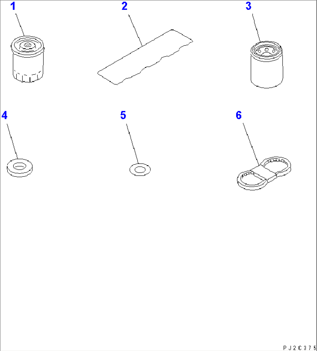 SPARE PARTS (CARTRIDGE) (WITH 35A ALTERNATOR)