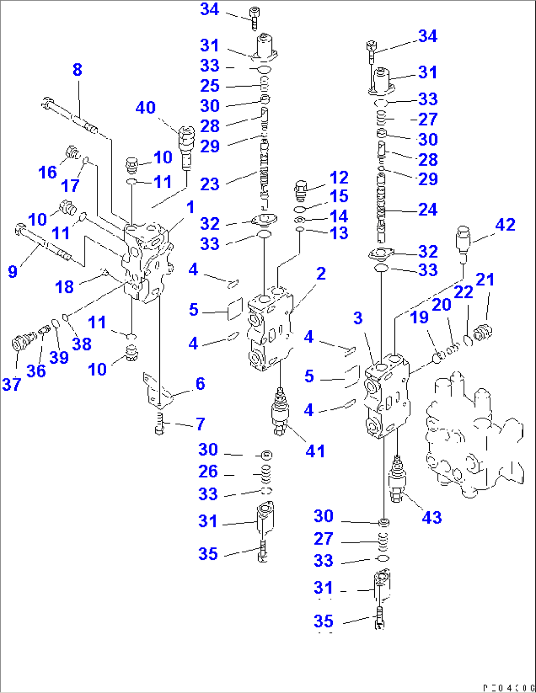 MAIN VALVE (1/4) (R.H.)
