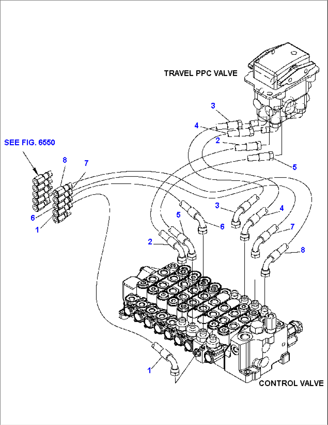 HYDRAULIC PIPING (SERVOCONTROL LINE) (2/4)