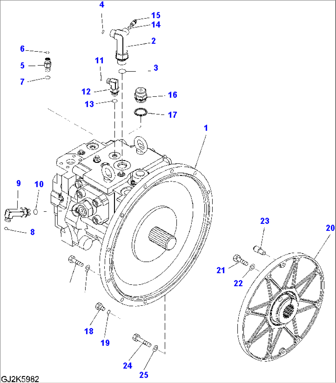 MAIN PUMP AND CONNECTING PARTS