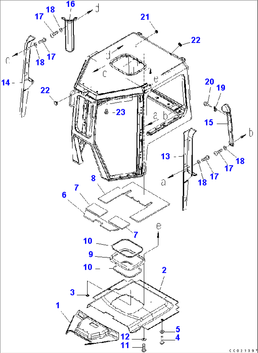 CAB (INSIDE COVER) (FOR MITSUKOJIMA)(#10117-)