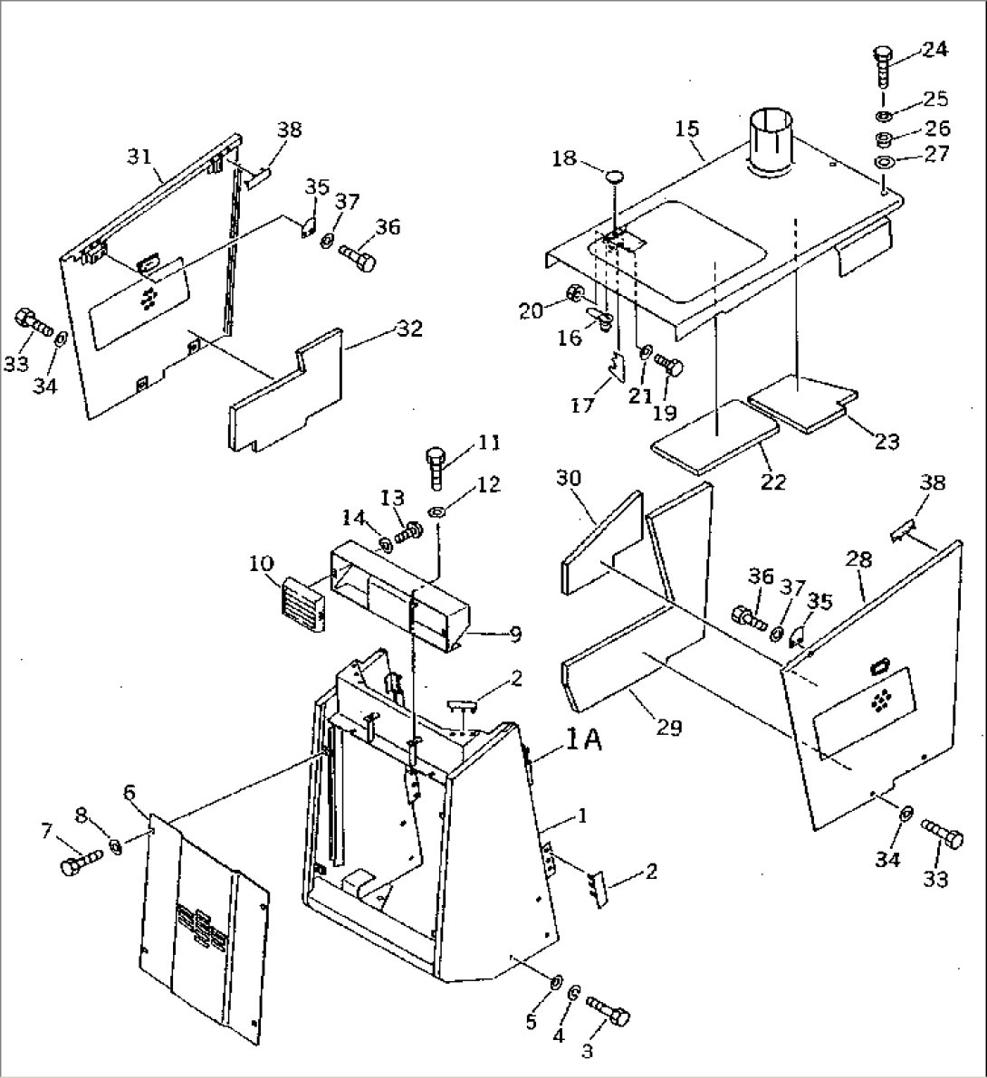 RADIATOR GUARD AND HOOD (NOISE SUPPRESSION FOR EC)(#41001-41183)